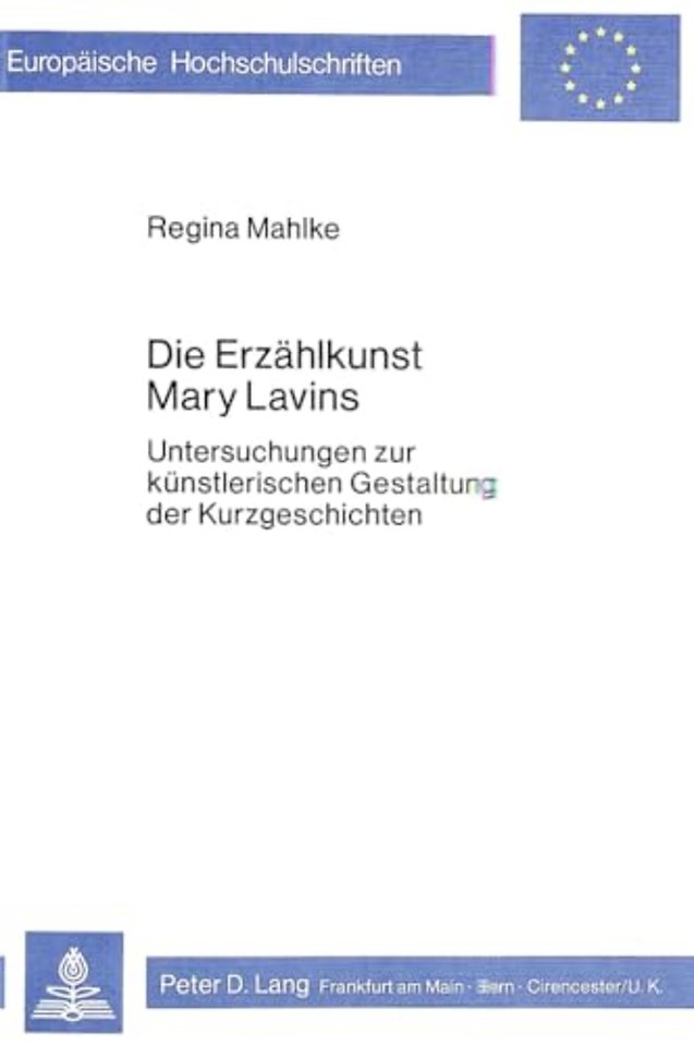 Die Erzaehlkunst Mary Lavins