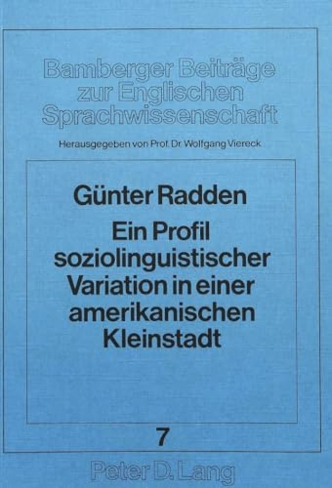 Ein Profil soziolinguistischer Variation in einer amerikanischen Kleinstadt