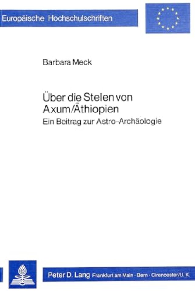 Ueber Die Stelen Von Axum/Aethiopien