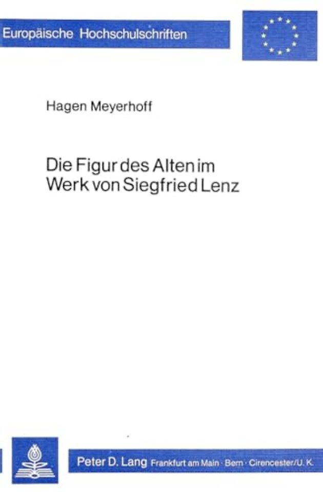 Die Figur des Alten im Werk von Siegfried Lenz