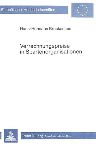 Verrechnungspreise in Spartenorganisationen