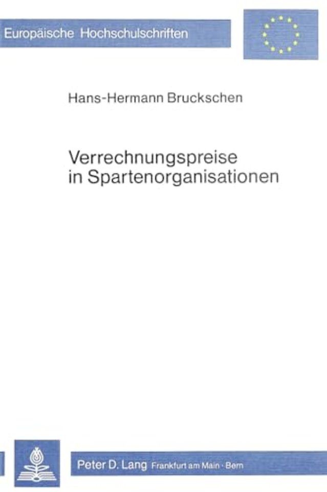 Verrechnungspreise in Spartenorganisationen