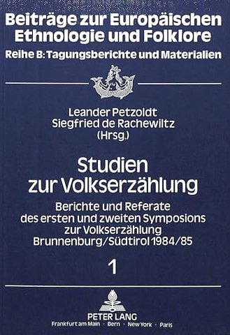 Studien zur Volkserzaehlung
