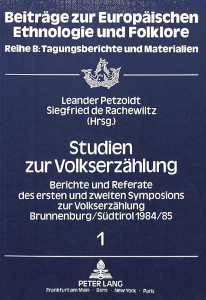 Studien zur Volkserzaehlung