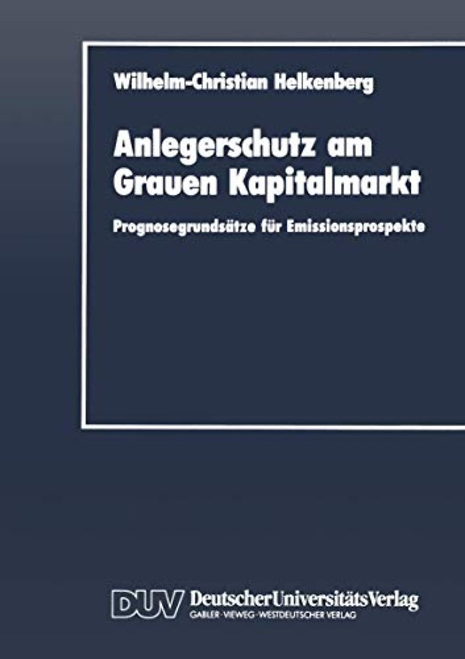Anlegerschutz am Grauen Kapitalmarkt