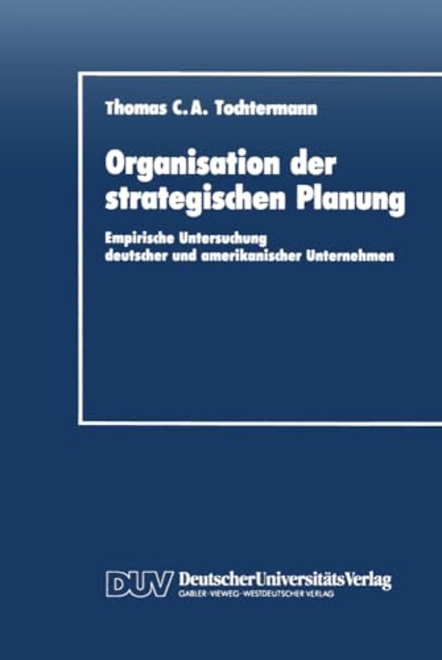 Organisation der strategischen Planung