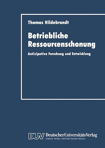Betriebliche Ressourcenschonung