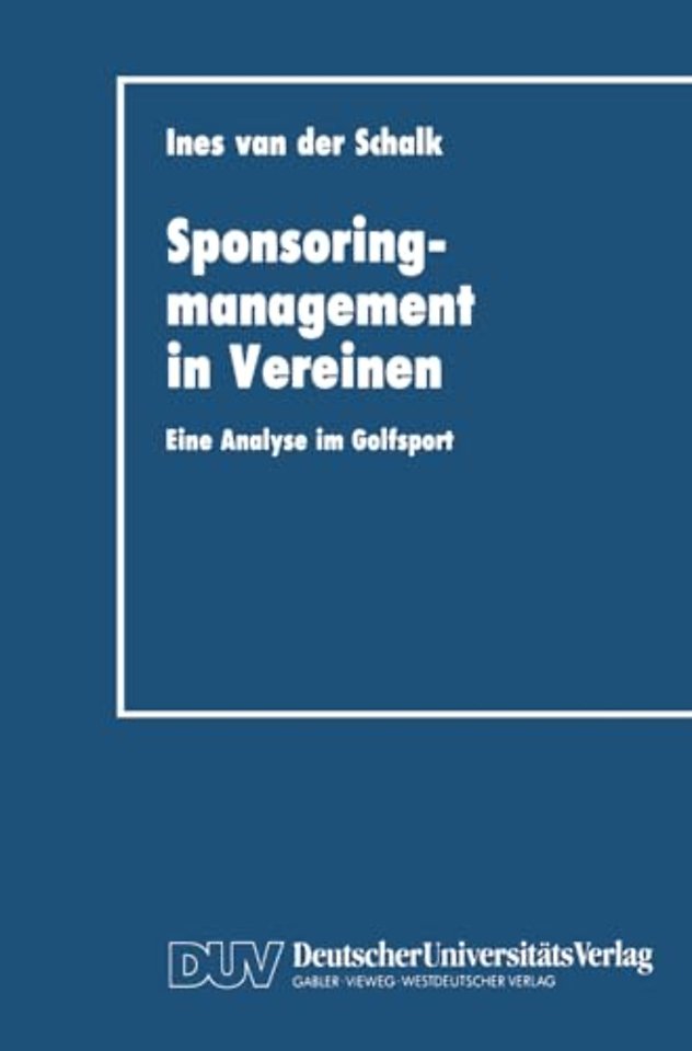 Sponsoringmanagement in Vereinen