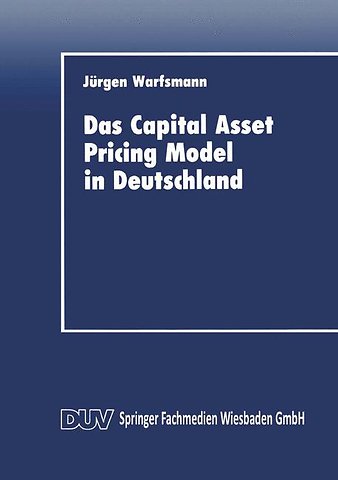 Das Capital Asset Pricing Model in Deutschland