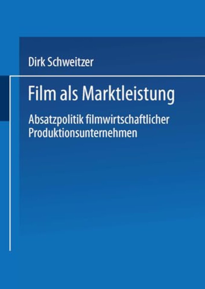 Film als Marktleistung