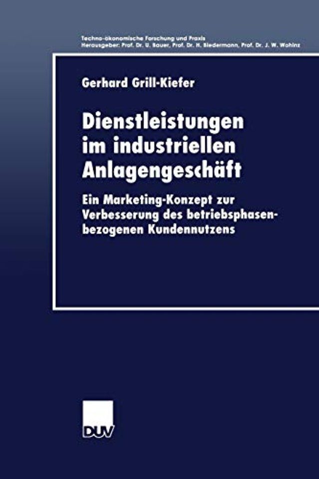 Dienstleistungen im industriellen Anlagengeschäft