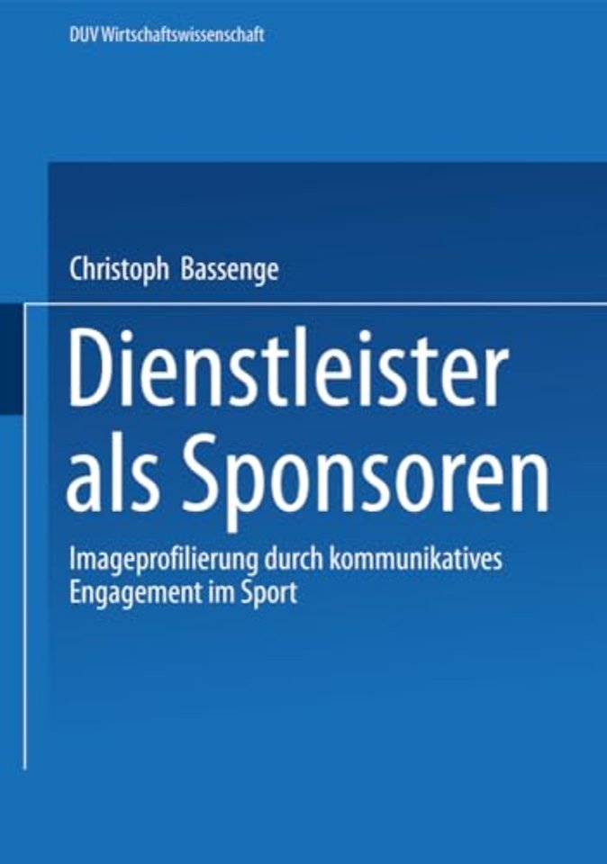 Dienstleister als Sponsoren