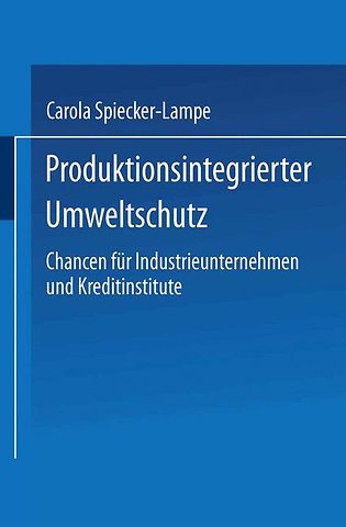 Produktionsintegrierter Umweltschutz