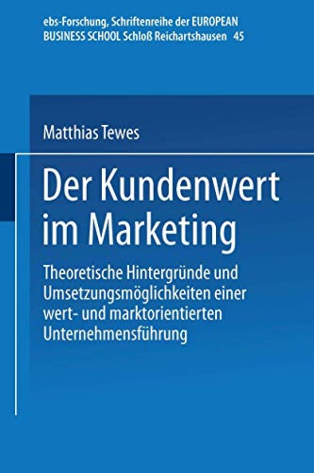 Der Kundenwert im Marketing