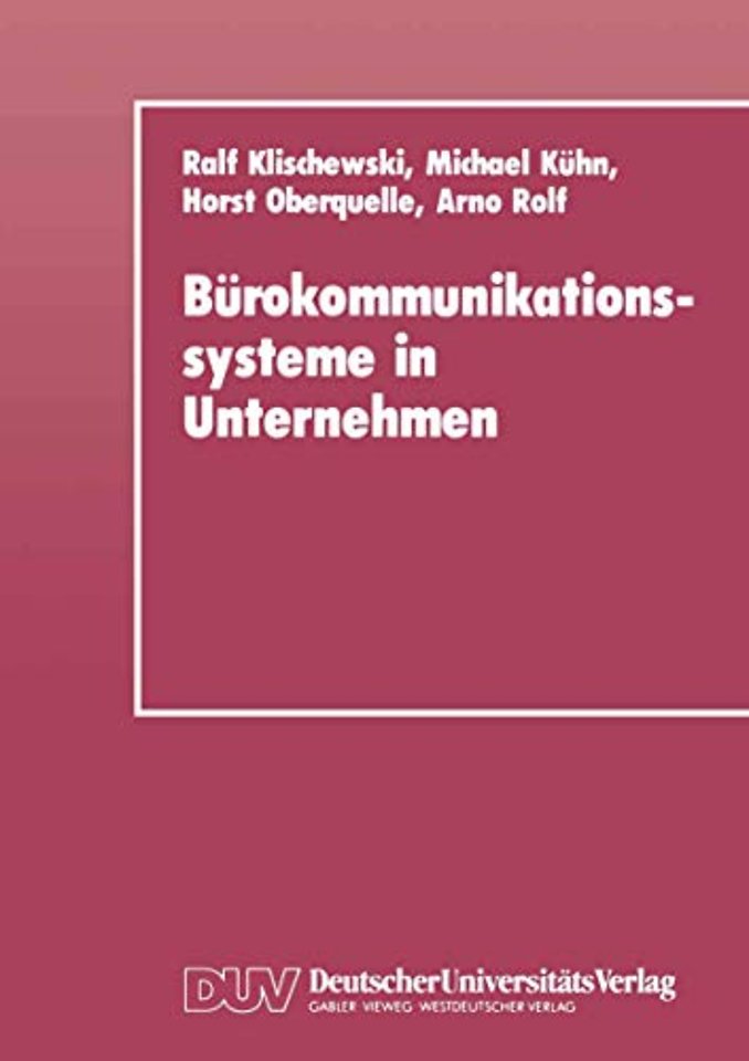 Bürokommunikationssysteme in Unternehmen