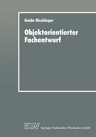 Objektorientierter Fachentwurf
