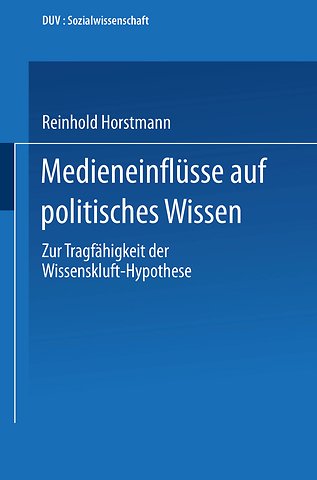Medieneinflüsse auf politisches Wissen