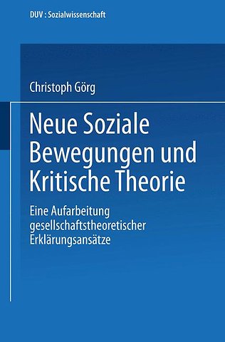 Neue Soziale Bewegungen und Kritische Theorie