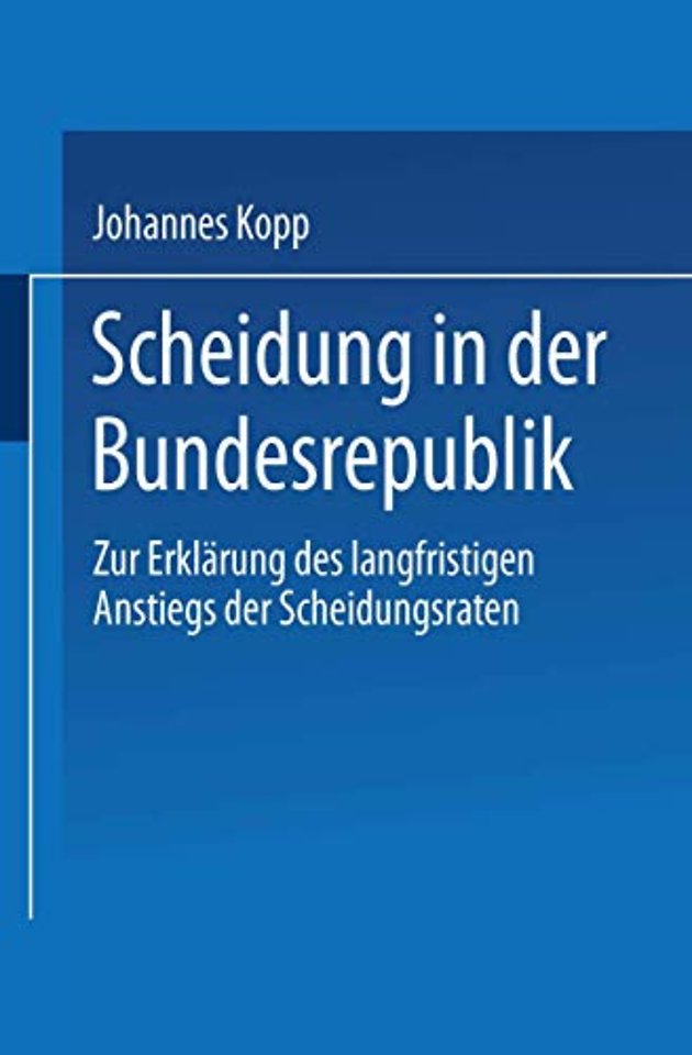 Scheidung in der Bundesrepublik