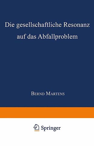 Die gesellschaftliche Resonanz auf das Abfallproblem