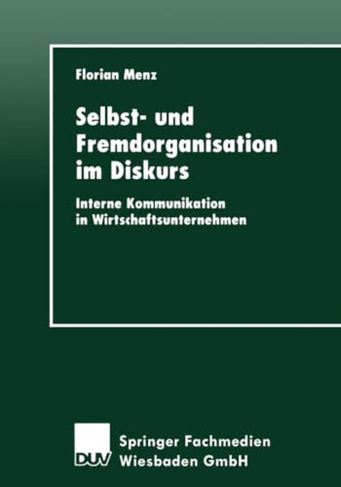 Selbst- und Fremdorganisation im Diskurs