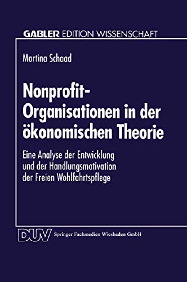 Nonprofit-Organisationen in der ökonomischen Theorie