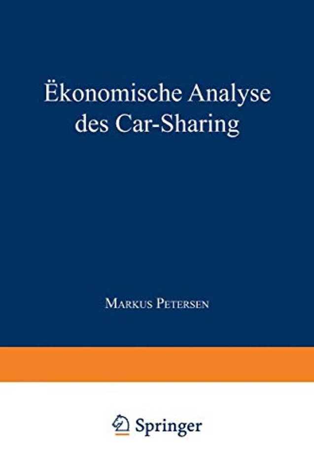 Ökonomische Analyse des Car-Sharing