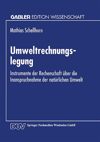 Umweltrechnungslegung