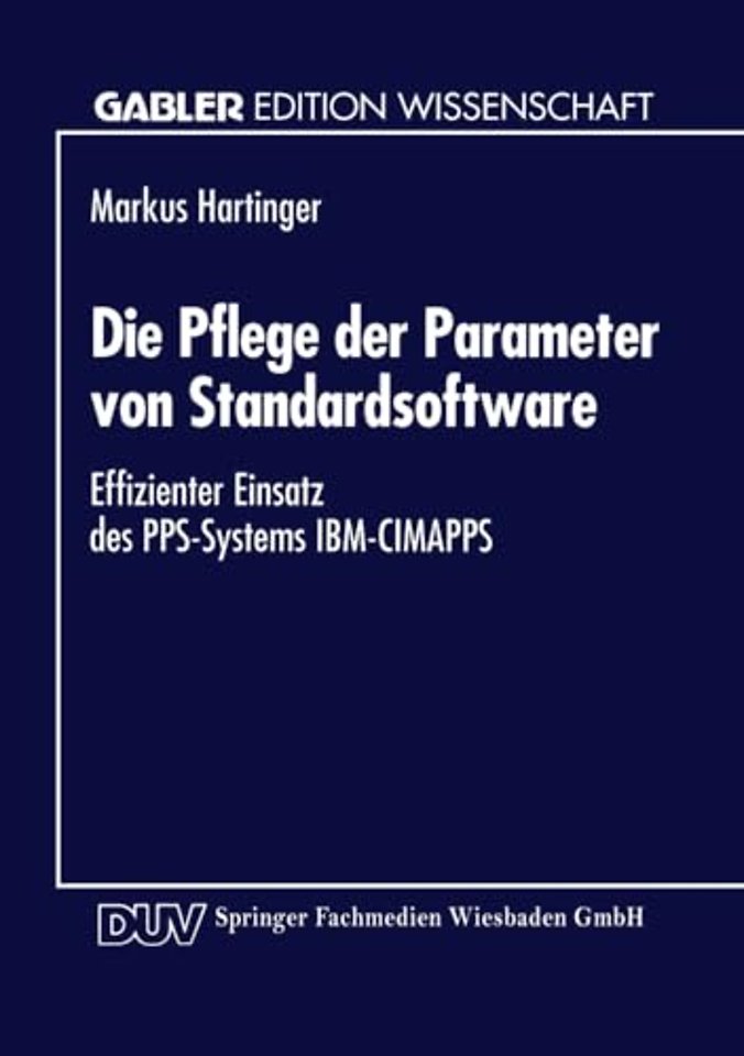 Die Pflege der Parameter von Standardsoftware