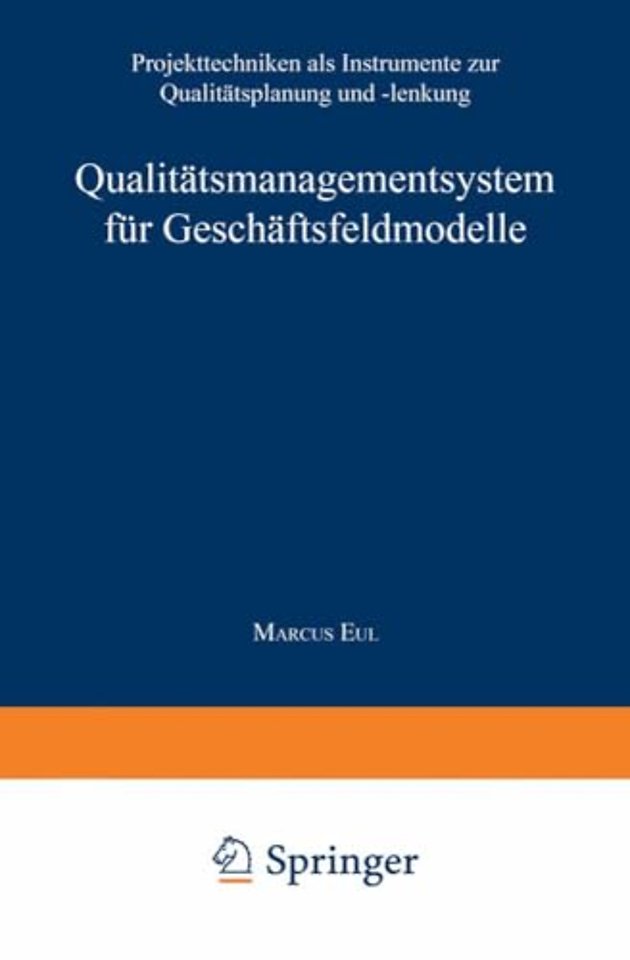 Qualitätsmanagementsystem für Geschäftsfeldmodelle