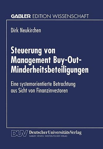 Steuerung von Management Buy-Out-Minderheitsbeteiligungen