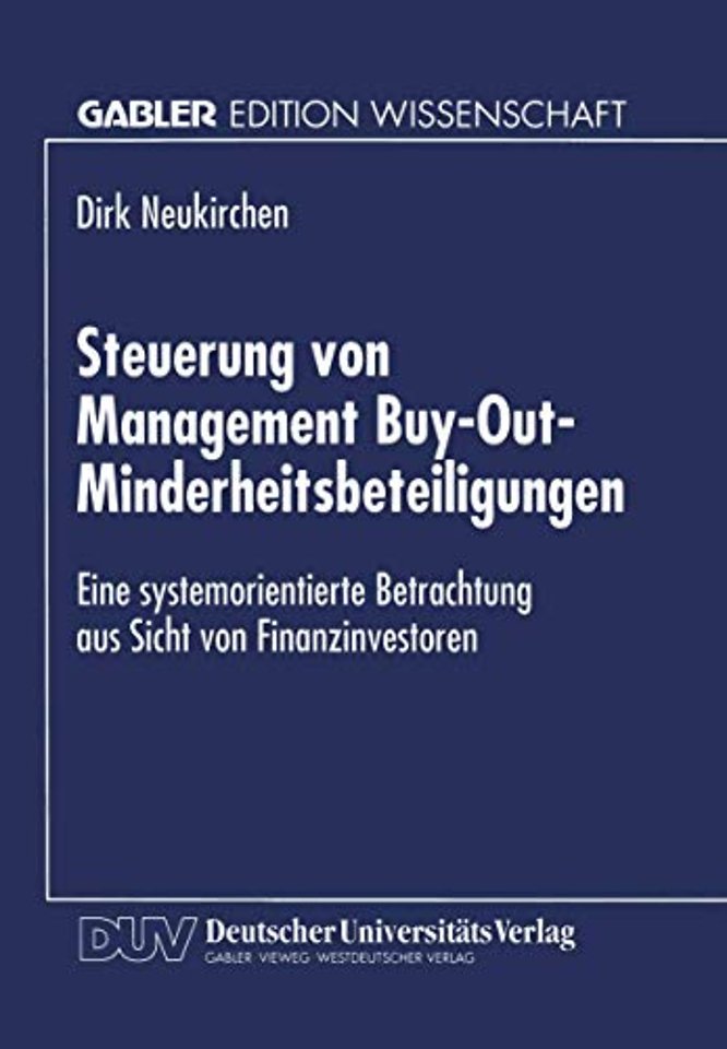 Steuerung von Management Buy-Out-Minderheitsbeteiligungen