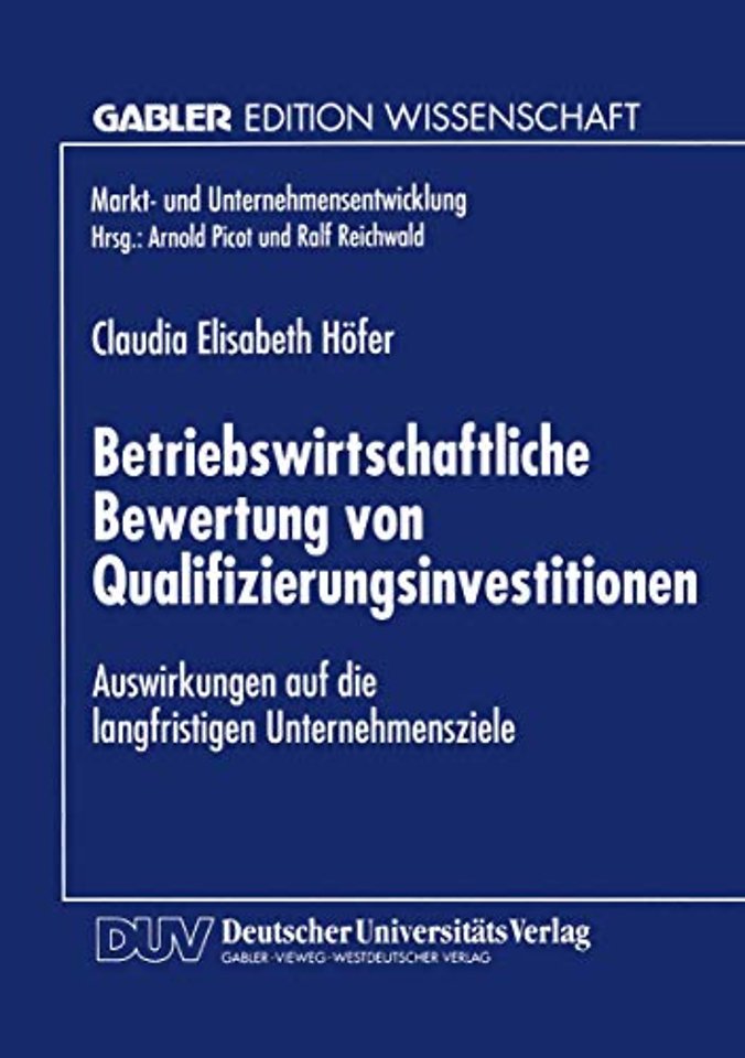 Betriebswirtschaftliche Bewertung von Qualifizierungsinvestitionen