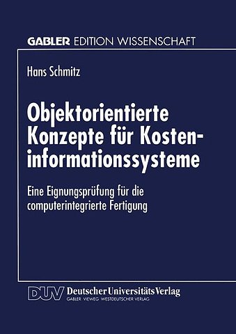 Objektorientierte Konzepte für Kosteninformationssysteme