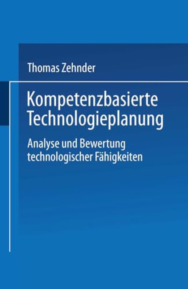 Kompetenzbasierte Technologieplanung
