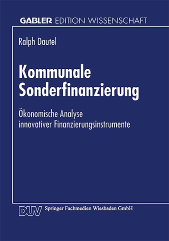 Kommunale Sonderfinanzierung
