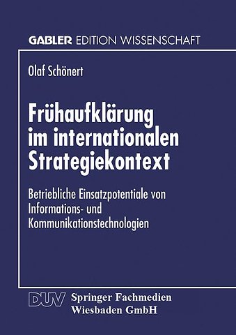 Frühaufklärung im internationalen Strategiekontext