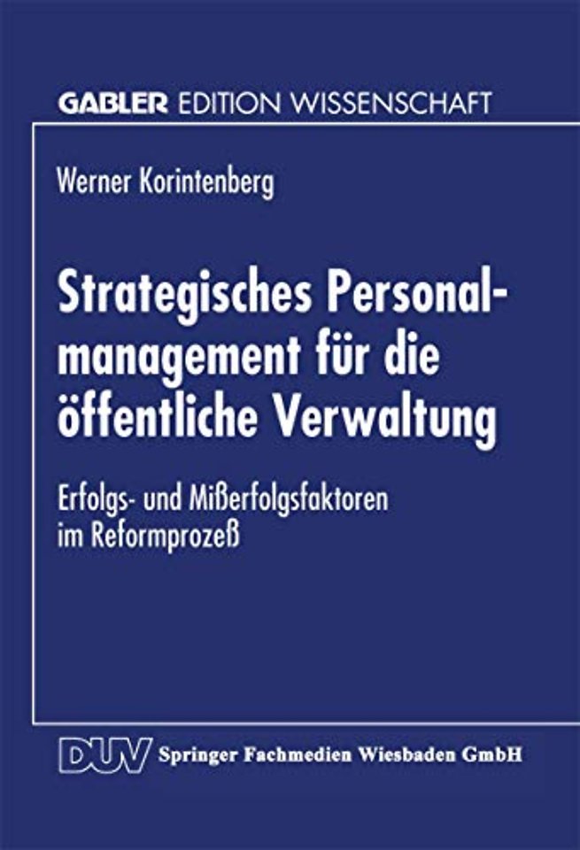 Strategisches Personalmanagement für die öffentliche Verwaltung