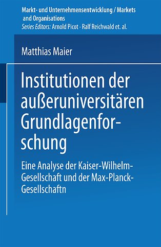 Institutionen der außeruniversitären Grundlagenforschung