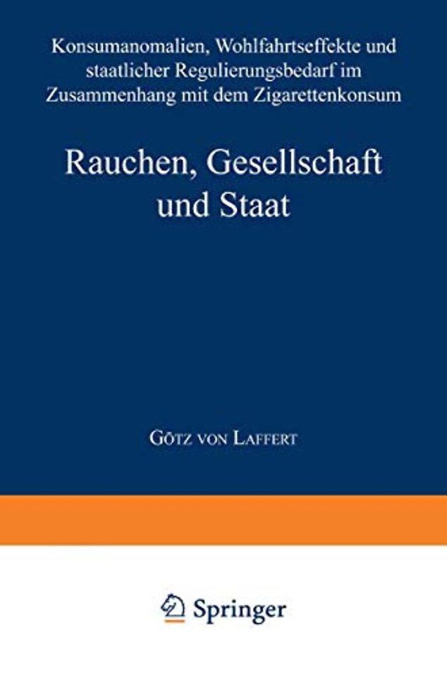 Rauchen, Gesellschaft und Staat