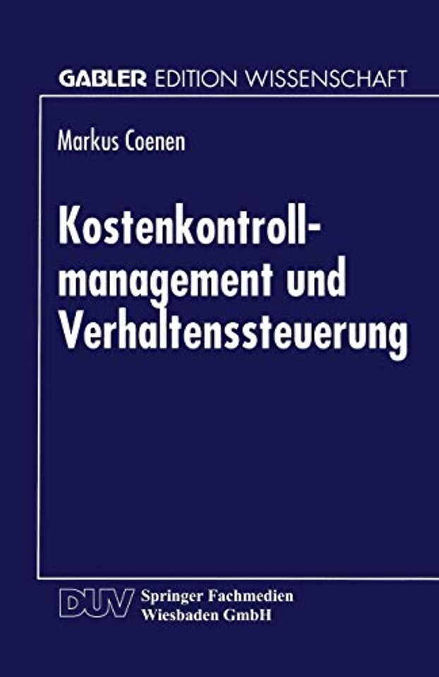 Kostenkontrollmanagement und Verhaltenssteuerung