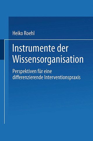Instrumente der Wissensorganisation