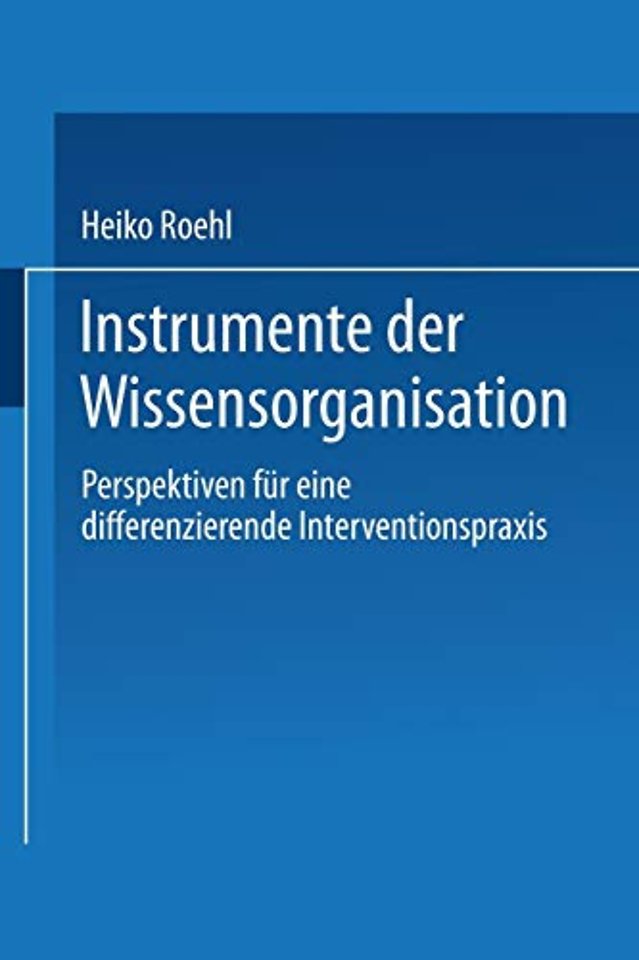 Instrumente der Wissensorganisation