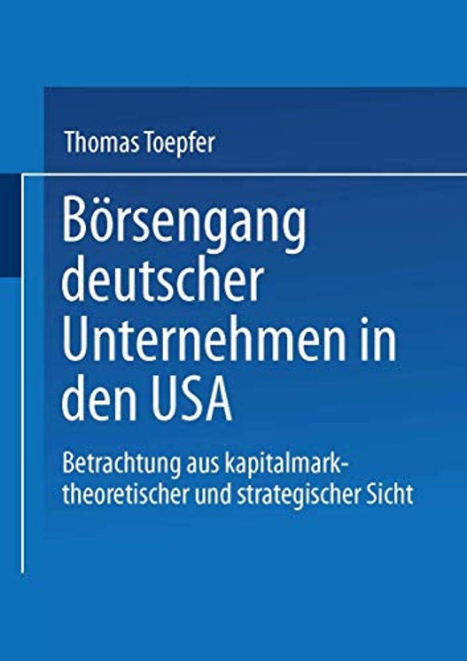 Börsengang deutscher Unternehmen in den USA