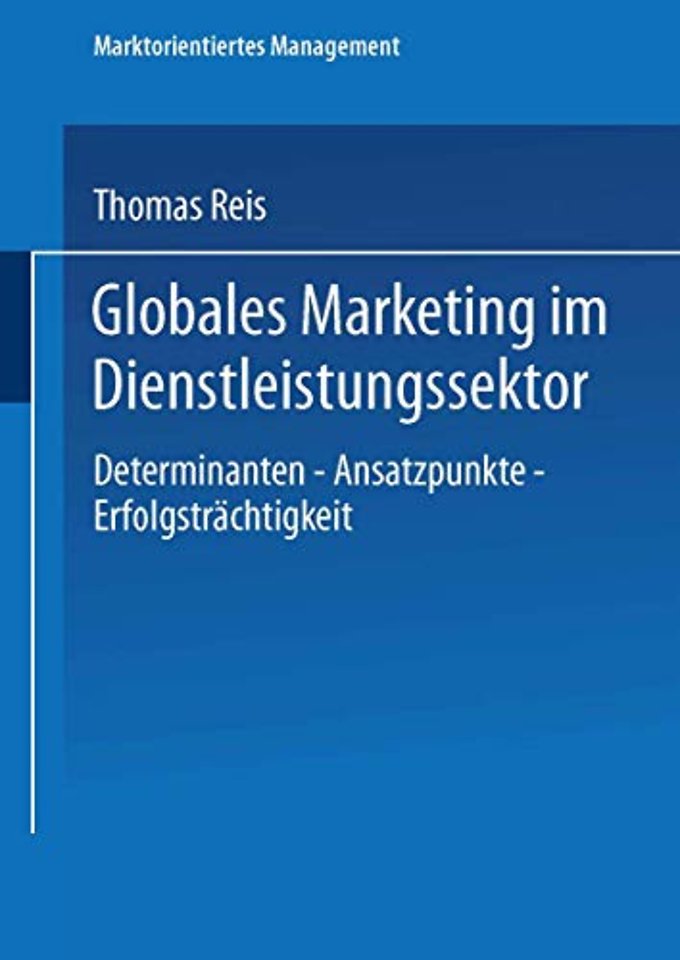 Globales Marketing im Dienstleistungssektor
