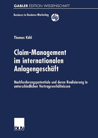 Claim-Management im internationalen Anlagengeschäft