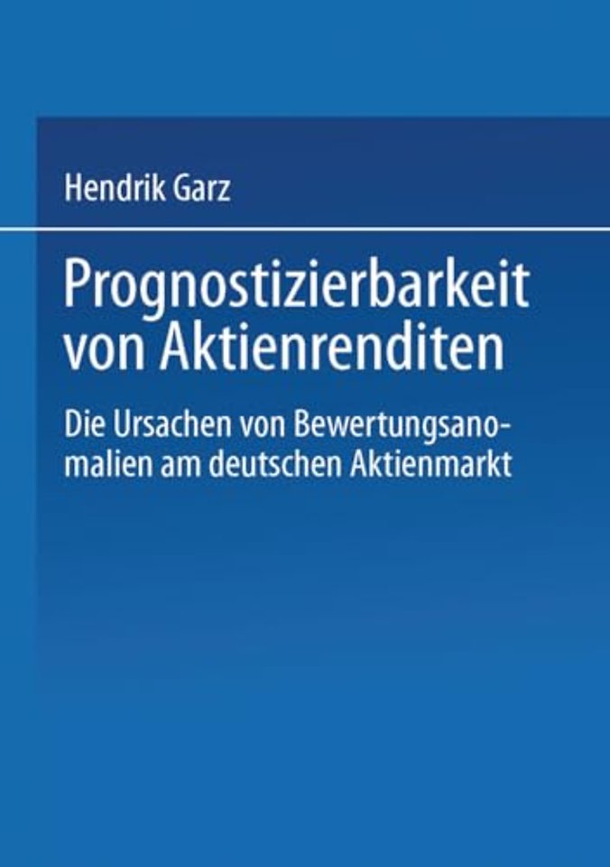 Prognostizierbarkeit von Aktienrenditen