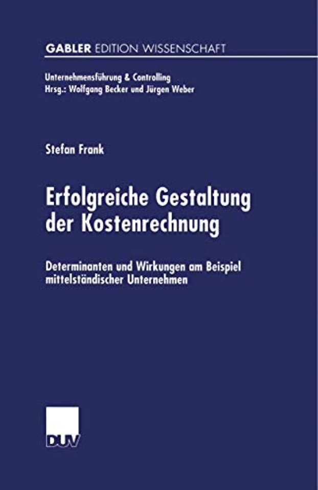 Erfolgreiche Gestaltung der Kostenrechnung