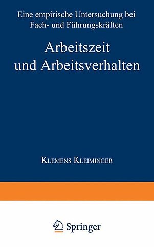 Arbeitszeit und Arbeitsverhalten