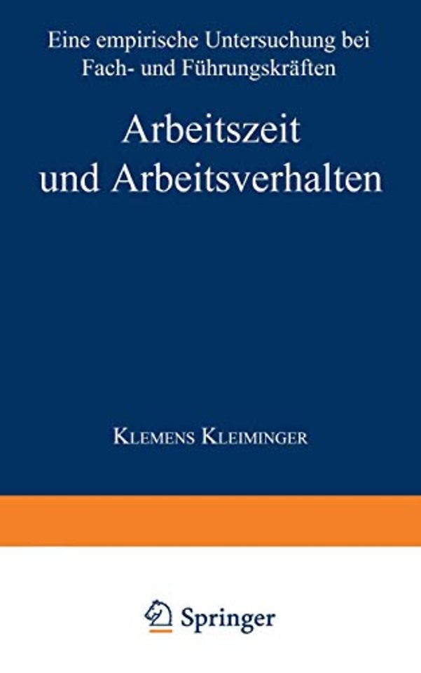 Arbeitszeit und Arbeitsverhalten